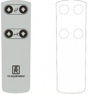 Quality White Light Weight Tactile Membrane Switch Control Overlay with Silk screen Printed for sale