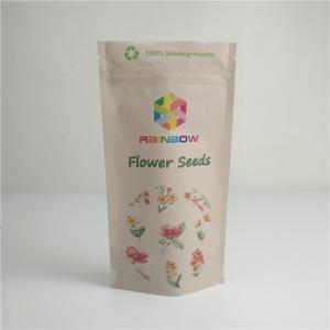 Quality Food Kraft Compostable Heat Seal Bags Eco Friendly Digital Printing Custom Logo Packaging for sale