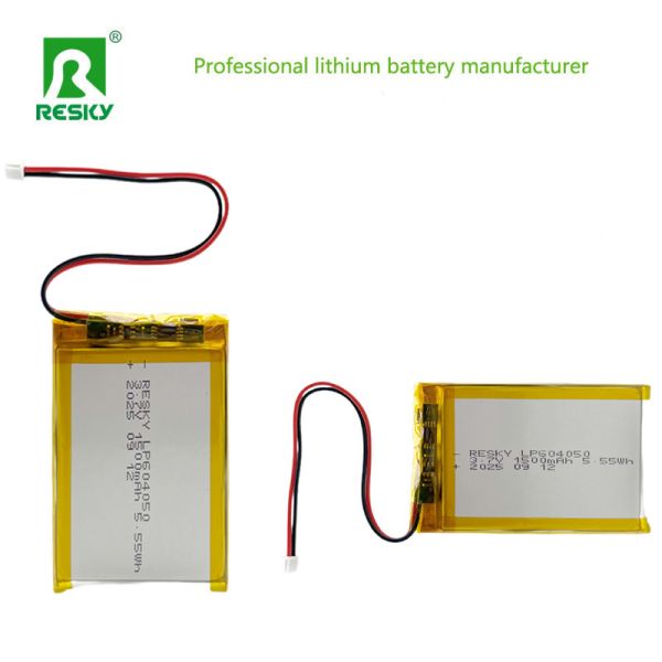 Lithium Polymer Battery Cell 604050 3.7v 1500mAh 5.55wh Bluetooth Speaker Rechargeable Batteries