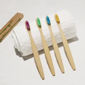 China Oral Care Colorful Bamboo Charcoal Toothbrush Green Plastic Free OEM on sale