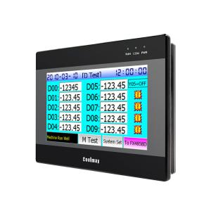China 7 Inch Modbus Hmi Plc All In One Plc Programmable Controller 24digital Input 24digital Output on sale