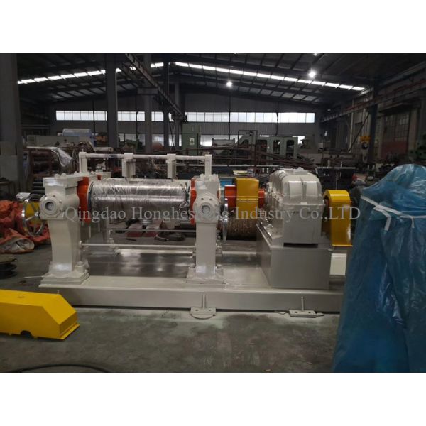 9 Open Type 220V Silicone Rubber Mixing Mill Machine 450mm 2 Roll