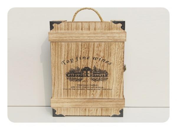 Buy Custom Wooden Wine Gift Box for Shipping Glasses , Personalized Wine Box at wholesale prices