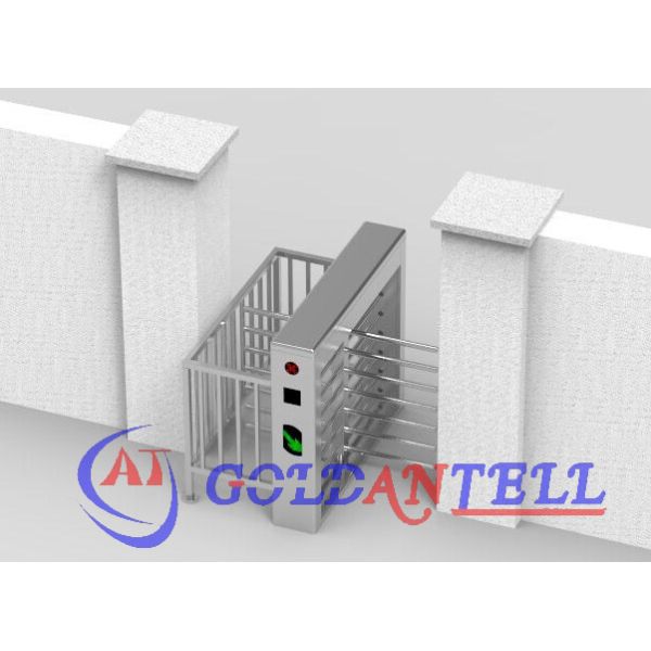 Mechanism Turn Style Electric Baffle Gate Turnstile With Fingerprint Reader