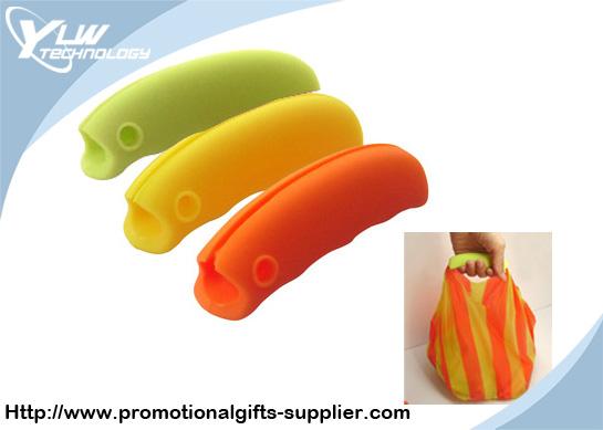 Buy Silicone orange, green Customized Promotional Gifts shopping bag holder at wholesale prices