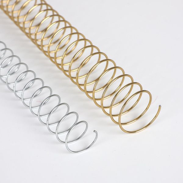Custom Size Gold Metal Coil Binding For Desk Planners 48loops NanBo