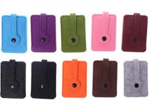 China Unisex Car Key Wallet Purse Felt Key Chain Bags 43 Colors With 3mm Thickness on sale