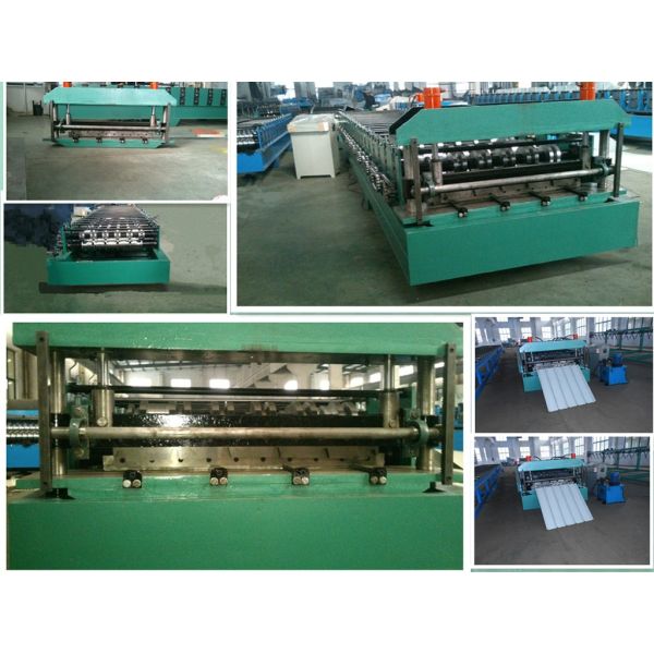 Color Steel Roof Panel Roll Forming Machine 18 Units Roll Forming Stations Use Full Automate Control by Siemens PLC
