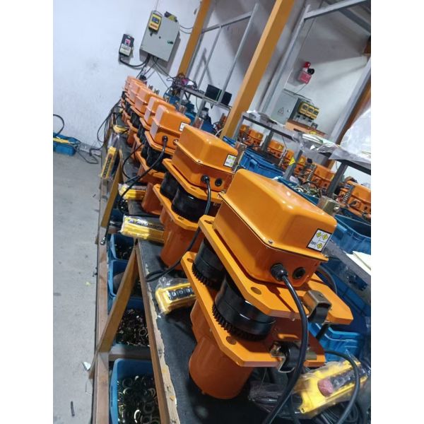 Double Speed Electric Chain Hoist 2 Ton 5m With Motorized Trolley