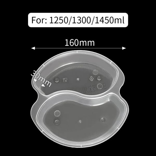 Plastic Restaurant Take Out Containers Leak Proof With Separate Insert Tray