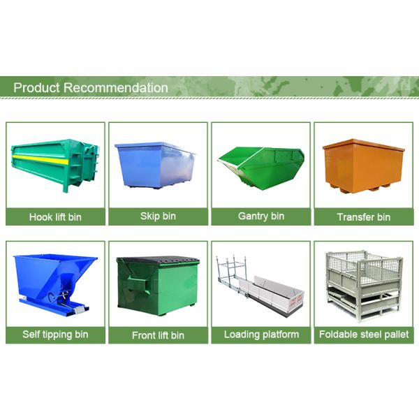 Eco Friendly 6 Cubic Metre Skip Containers Garbage Bins Recycling Bins