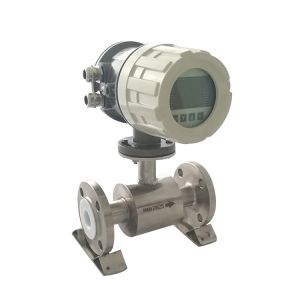 Battery Powered Magnetic Flow Meter Intelligent Water Flow Meter
