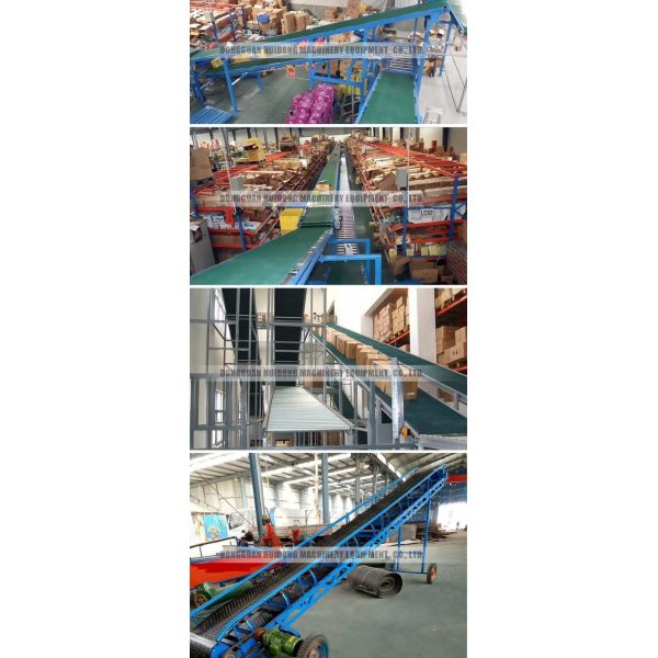 Flat Grain Belt Assembly Line Roller Conveyors Low Profile Belt Conveyor