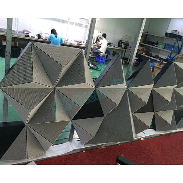 High Brightness Indoor 3d LED Triangular DJ Screen for Nightclub Stage Pub Visual Effects