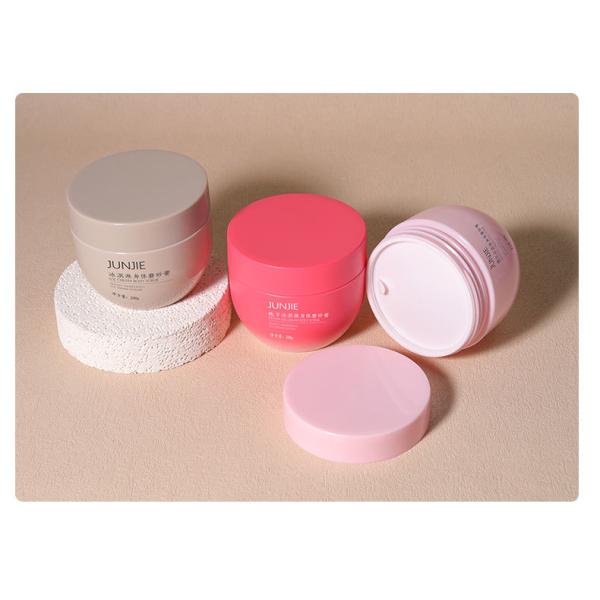 200ml 250ml PP Round Bottom Plastic Hair Butter Jar with Frosted Cap for Body Scrub and Cosmetic Packaging