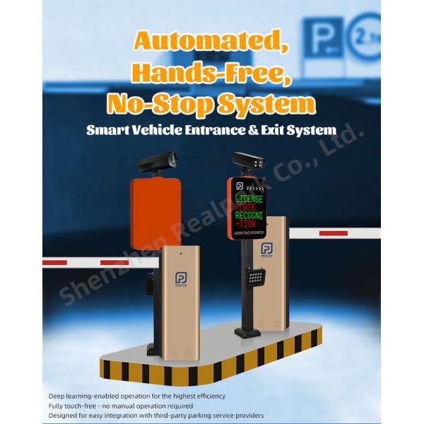 Parking Lot Management System with 4 Lines LED Display LPR Machine