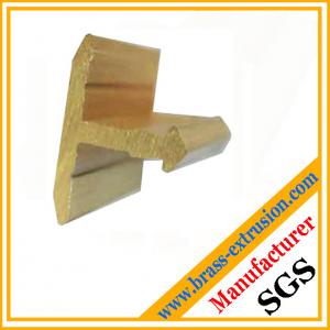 China Brass stair nosing profile, Brass stair trims extrusion profiles brass profiles for brass floor / stair nosing / edging on sale