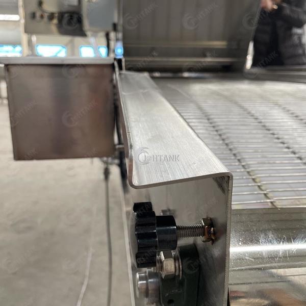 Meatballs Chicken Double Belt Continuous Frying Machine Sus304 1000kg/H