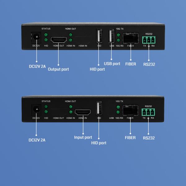 High Definition IR RS232 Signal HDMI Audio Extender 10km 4k HDMI USB KVM Extender