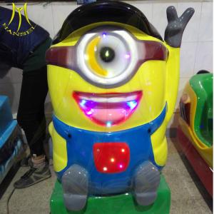 Quality Hansel fiberglass body coin operated indoor kiddie ride on minions for sale
