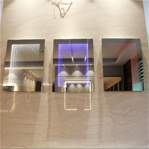 Customized Led Infinity Mirror Replaceable Light Strip Infinity Bathroom Mirror
