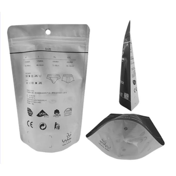 Eco Friendly Custom Printed Stand Up Pouches , Resealable Aluminum Stand Up Bag