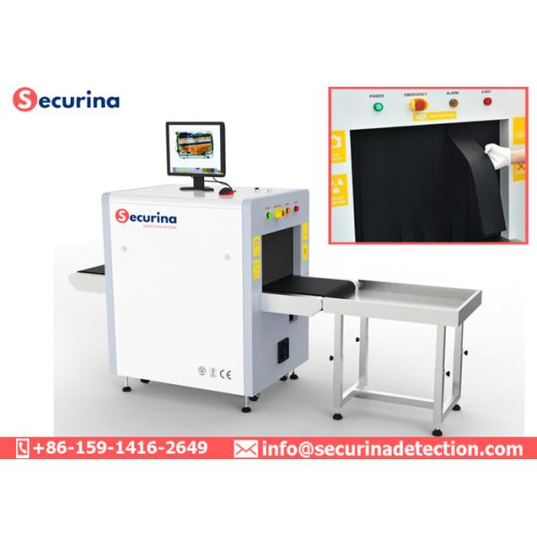 High Penetration 140KV Dual-energy X Ray Machine , X Ray Luggage Machine