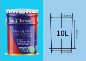 Quality Round Metal 10L Paint Bucket For Waterborne Epoxy Floor Paints for sale