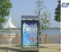Lockable Solar Powered Light Box , Outdoor Advertising Light Box For Street