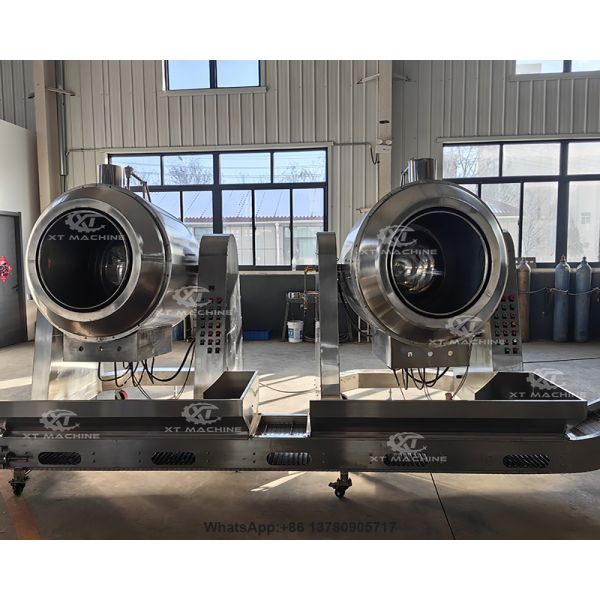 Large Capacity Drum Roasting Machine Green Beans Wok Machine
