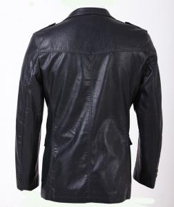 Quality Two Buttons Custom Smart Designer and Fashionable, Plus Size Mens PU Leather Blazers for sale