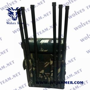 Quality Backpack 5G Wireless Signal Jammer Anti Explosion Featuring Housing Metal Enclosure 100 meters for sale