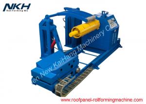 China Hydraulic de-coiler with coil car for 1500mm wide coil width roofing/ deck machine/ cut to length line, 10mt capacity on sale