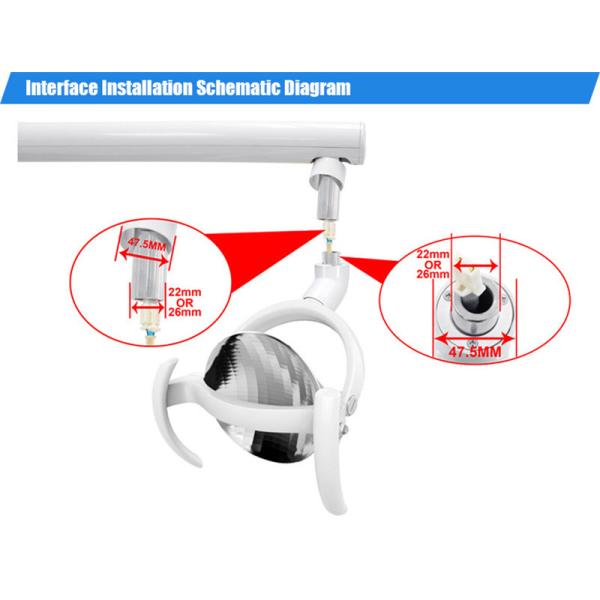 35000lux Ceiling Mounted Dental Operation Theatre Light