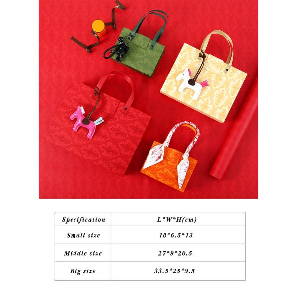 CMYK Printing Cardboard Candy Custom Wedding Gift Box With Handles