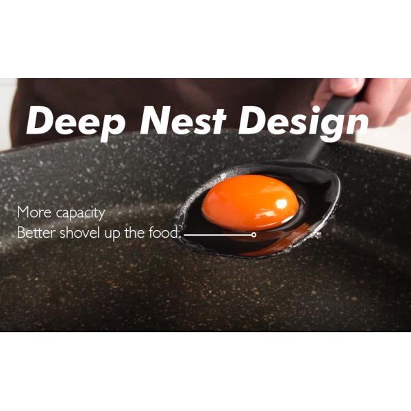 Rubber Spatula, Upgrade Strong Handle With Ergonomic Grip, Heat Resistant Up To 600°F For Nonstick Cookware, Cooking