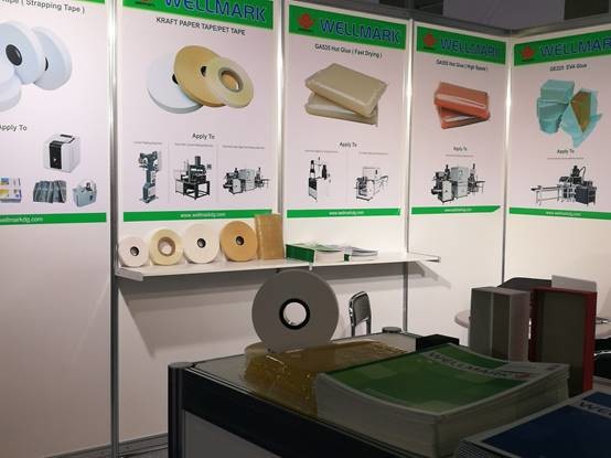 Biodegradable Packaging White 30mm Width Kraft Paper Strapping Tape For Automatic Strapping Machine