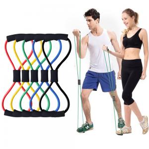 China 8 Word elastic pull rope exercises , Lightweight Yoga Resistance Rubber Bands on sale