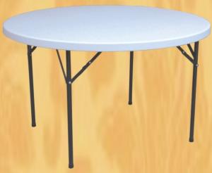 Quality sell 4 foot round folding banquet table/plastic foldable banquet table for sale