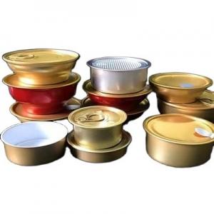 Quality OEM Candy Empty Tin Cans And Lids Metal Self Sealing Jar Packaging For Food for sale