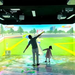 110V-250V Interactive Wall Projection Immersive For Exhibition Hall