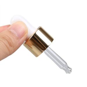 Quality 60ml Essential Oil Dropper Caps Tops Shiny Gold Aluminium 20/410 for sale