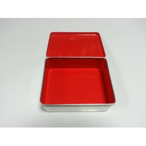 Metal Rectangle Square Tin Containers Nourishment Can For Calcium