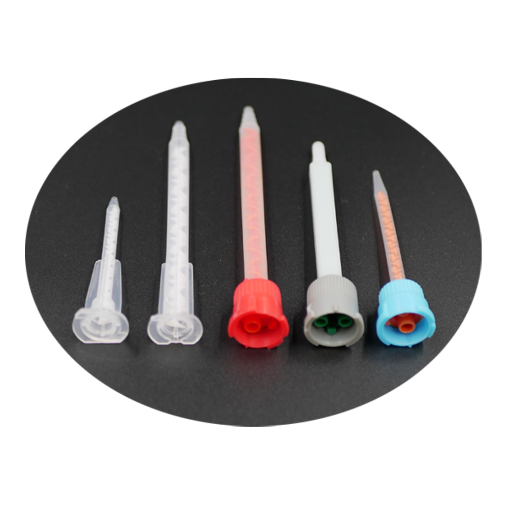 Static Cartridge Mixing Tip Resin Mixer Adhesive Gun Epoxy Mixing Nozzle Applicator for 50ml 10:1 Ratio