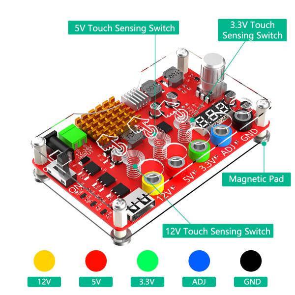 Adjustable ATX Power Breakout Board ADJ 24V 24 Pin ODM