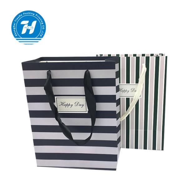 Buy Fancy Custom Printed Merchandise Bags Craft Rope Handle Unique Design at wholesale prices