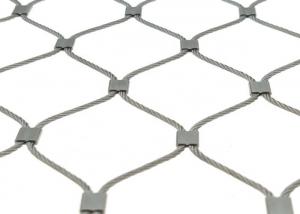 Quality Flexible Inox Stainless Steel Wire Rope Mesh Knotted Ferruled for sale