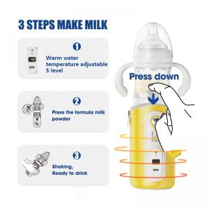 Quality 240ml Portable Bottle  warmer Fast brew milk feeding Bottle With Formula powder Storage  gift set for Travel , Car for sale