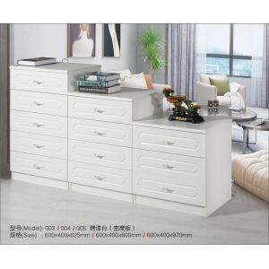 Quality Baking Varnish White Chest Of Drawers for sale