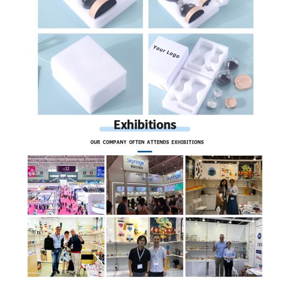 Custom Decorative Sand Timer 60 Minute 30 Minute 50 Minute With Wood Base